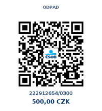 ODPAD ZÁKLADNÍ SAZBA 500 Kč