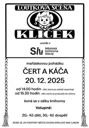 maňásková pohádka v knihovně